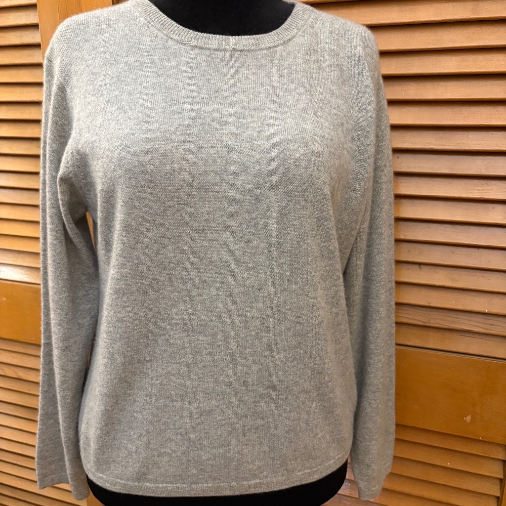 Kirkland 2 ply Cashmere Sweater - Gray - Large